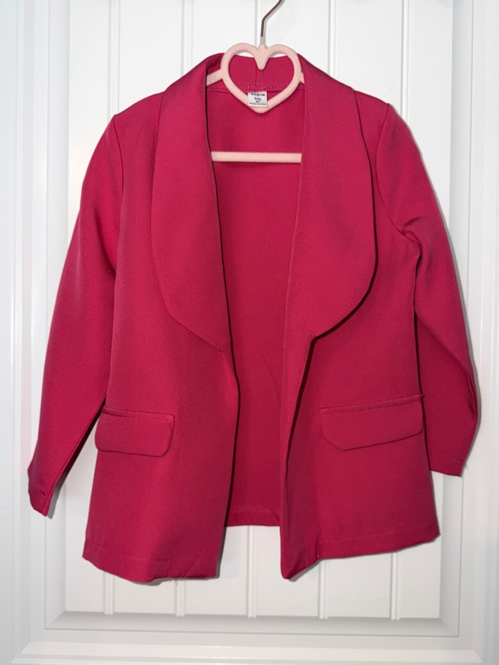 Girls Size 6 Hot Pink Blazer Jacket